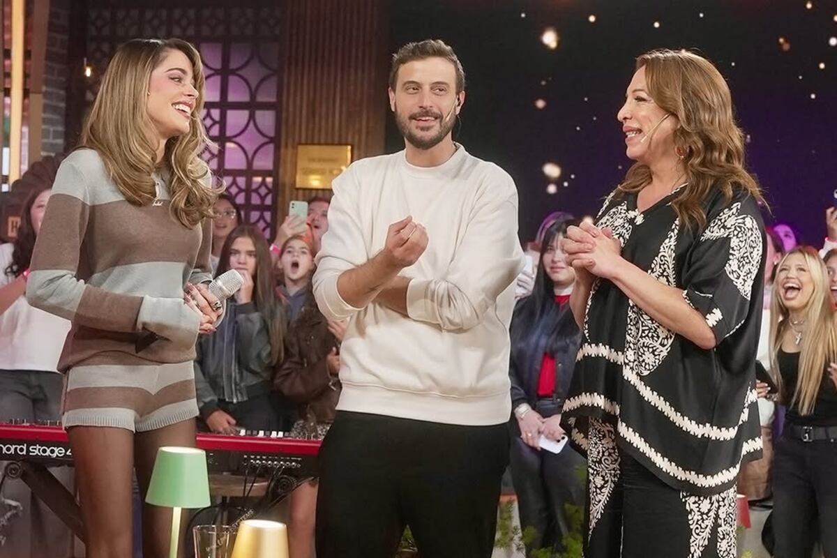 Tini charló a fondo con Diego Leuco y Lizzy Tagliani. (Instagram @telefe).