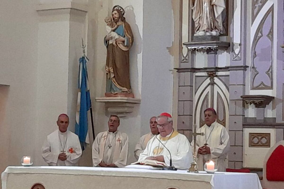 Los obispos de la Región Centro rezan por la salud del papa Francisco desde el Santuario del Cura Brochero. (Diócesis de Cruz del Eje)