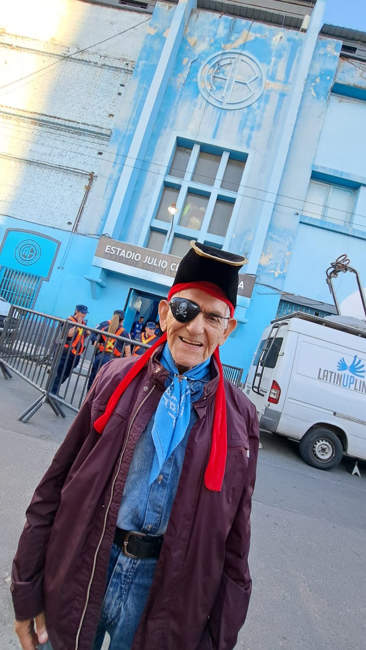 Juan Valerio Moralez, el socio de 93 años de Belgrano. (La Voz).