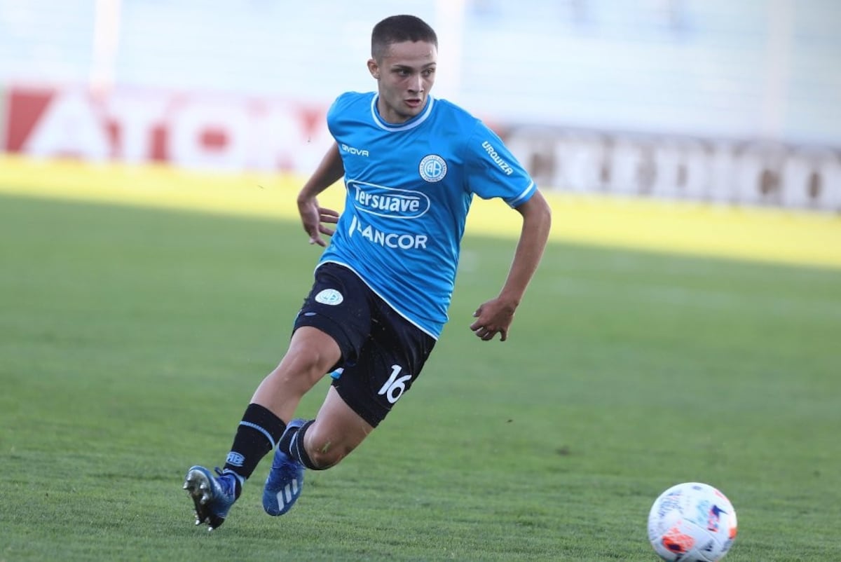 Debutante. Ignacio Tapia tuvo sus primeros minutos en el equipo principal del Pirata. (Prensa Belgrano)