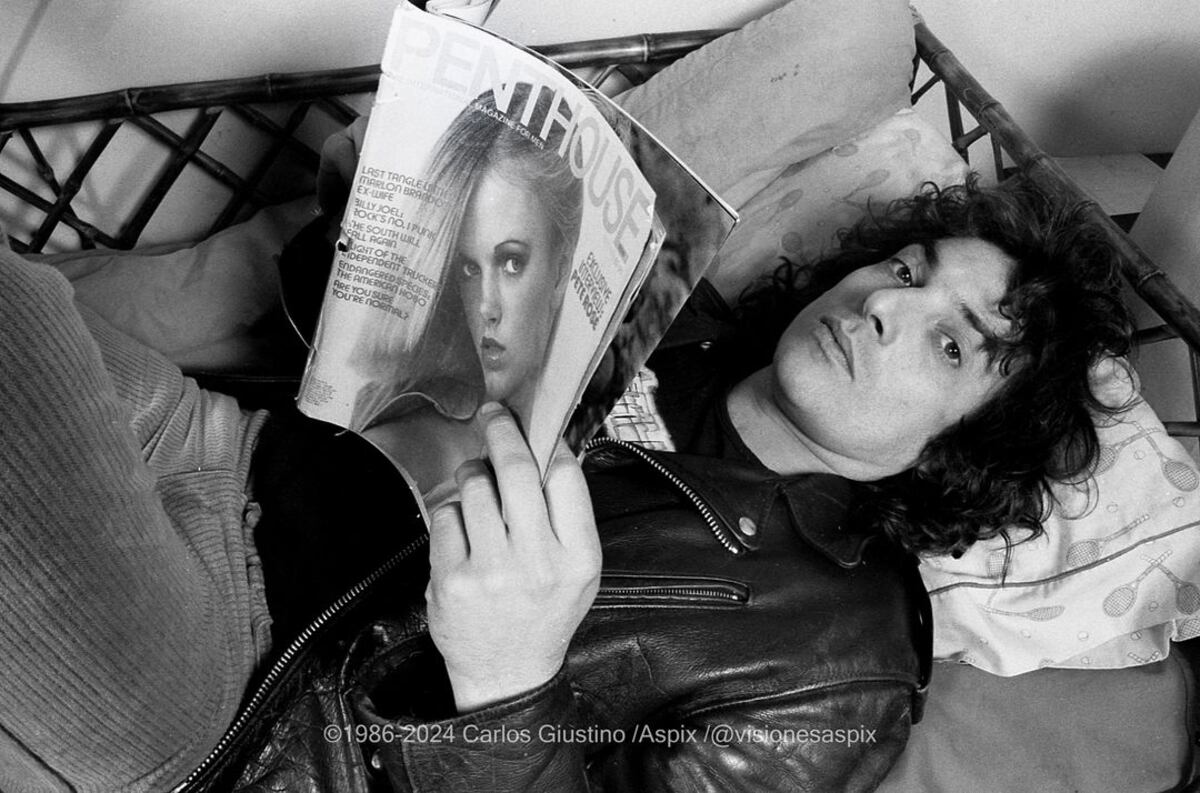 Pappo retratado por Aspix en 1986 (Gentileza Aspix).