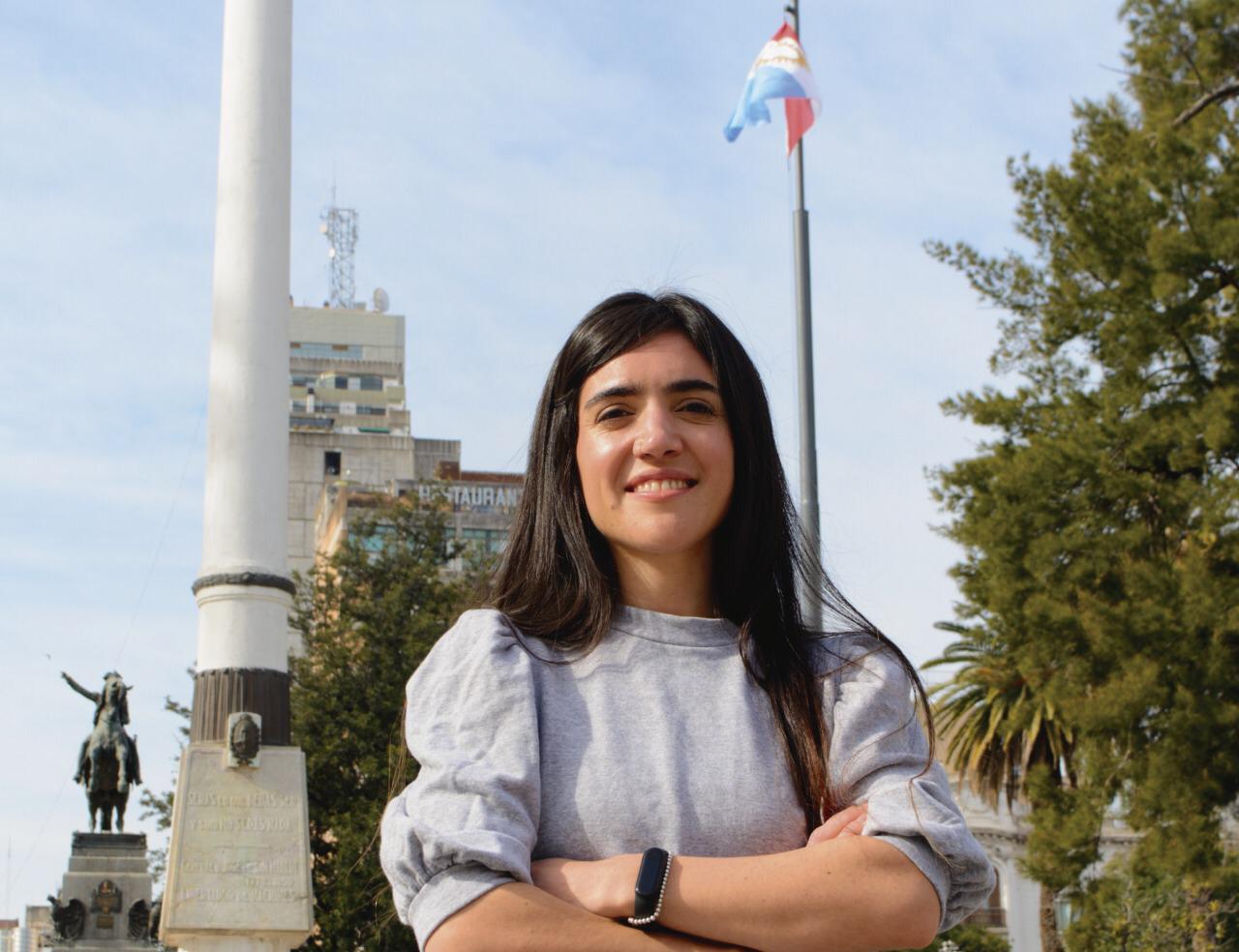 Referente. Constanza San Pedro es la referente local del Frente Patria Grande, que a nivel nacional tiene como líder a Juan Grabois. (La Voz / Archivo)