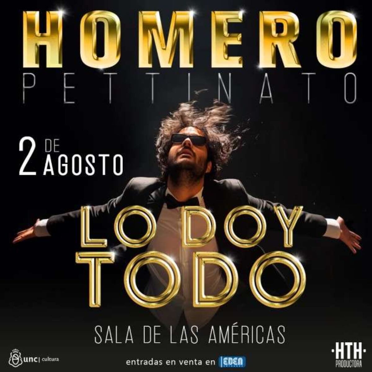 Homero Pettinato vuelve a Córdoba con "Lo doy todo" (Web)