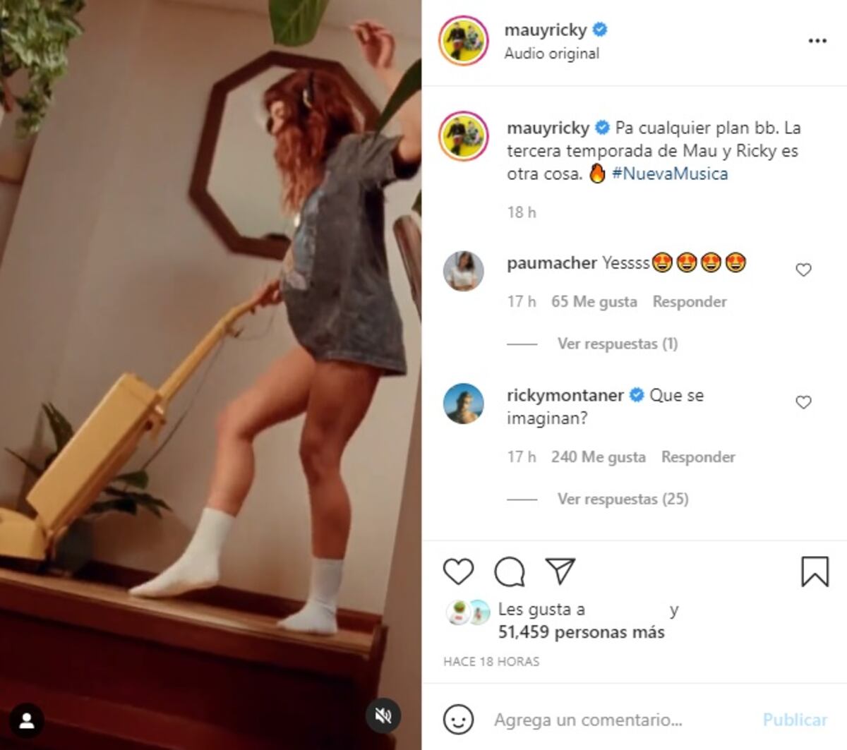 El video que publicaron los hermanos Montaner fue comentado por su propio padre.