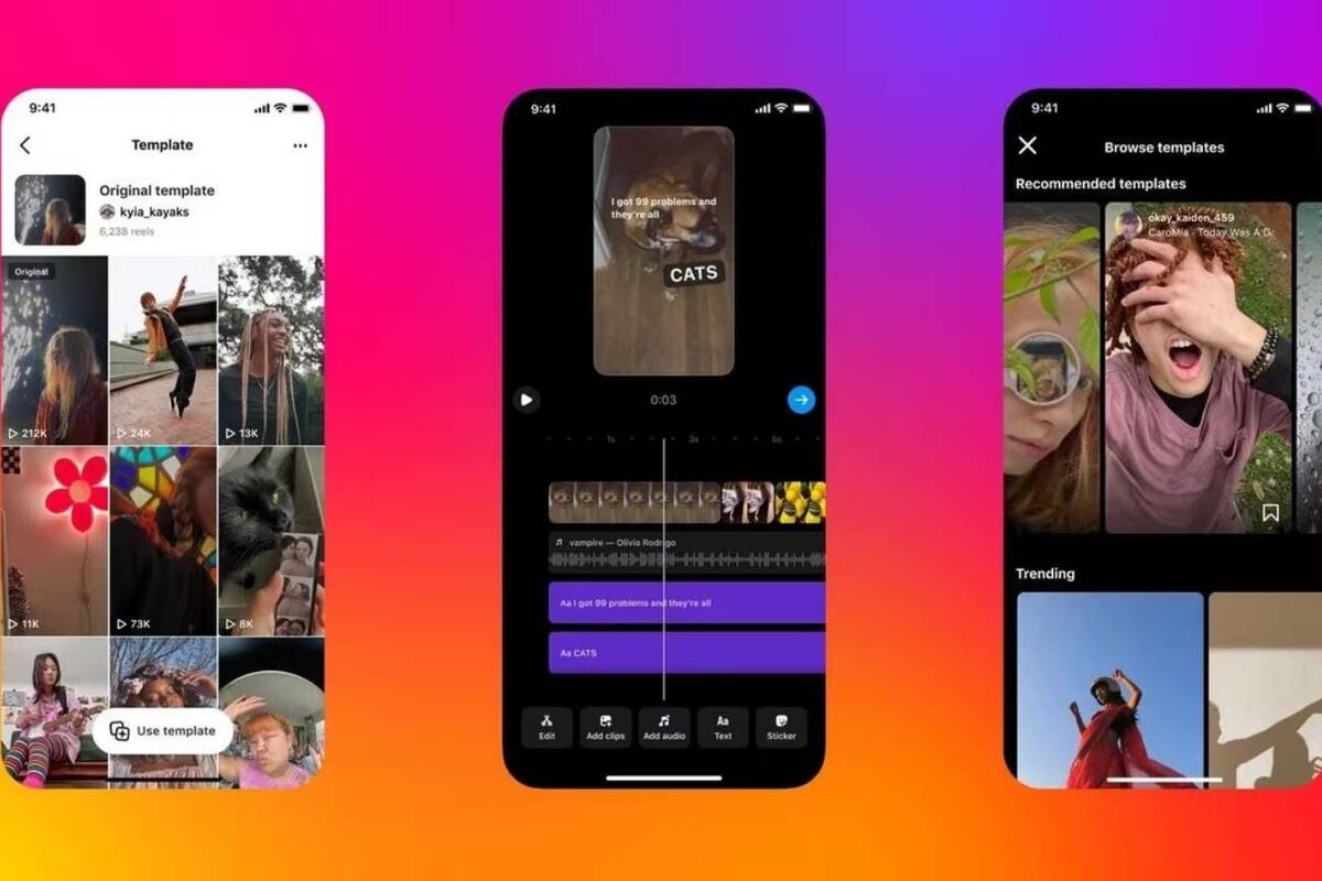Instagram y sus reels. (Meta)
