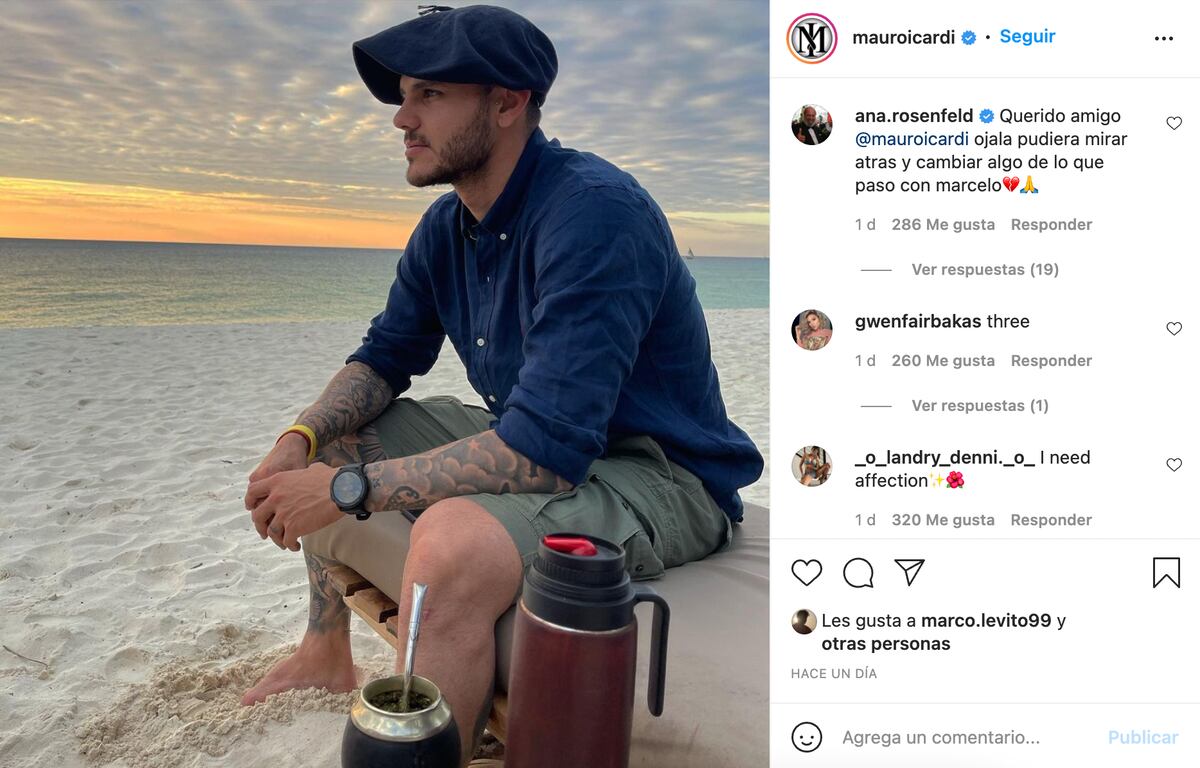 El desgarrador comentario de Ana Rosenfeld en una publicación de Mauro Icardi