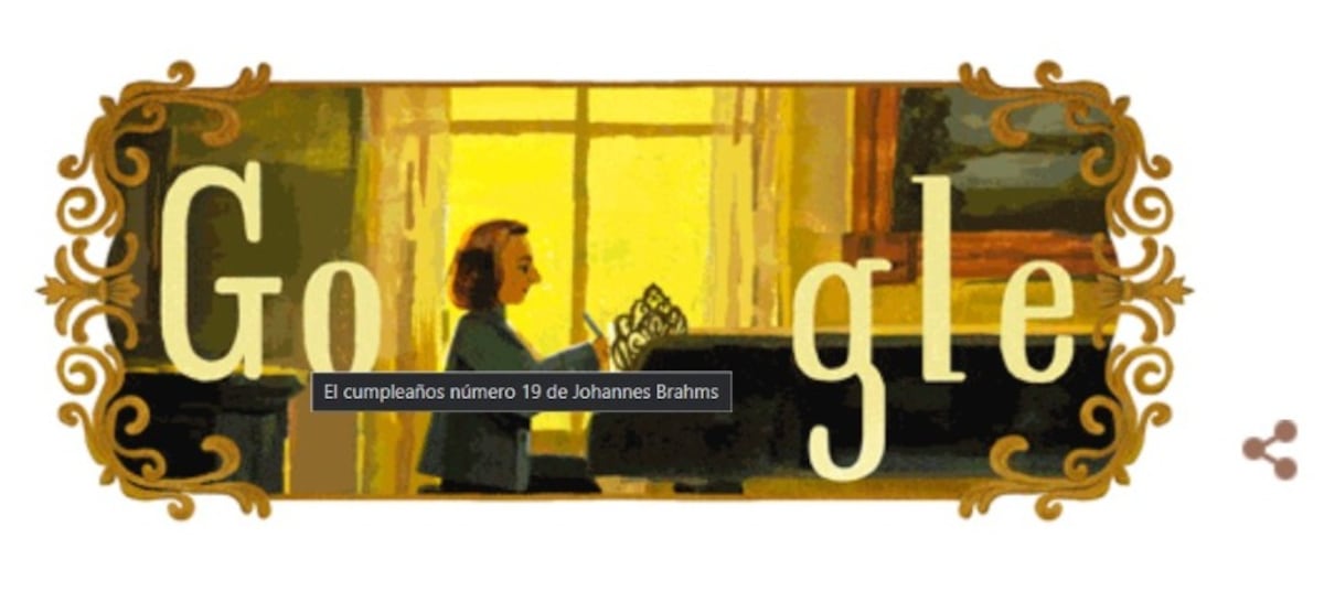 El error del Doodle animado de Google. (Captura de pantalla)