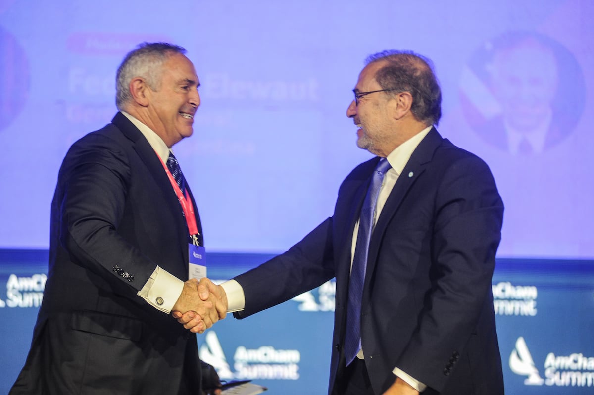 Amcham 2023
Jorge Arguello embajador Argentino en EEUU junto a Marc Stanley
Foto Federico Lopez Claro