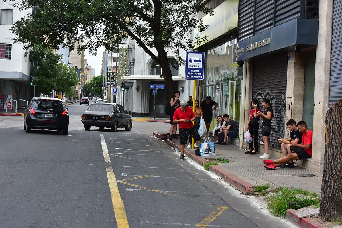 Córdoba. Paro de Ersa en la Capital (Christian Luna / La Voz).