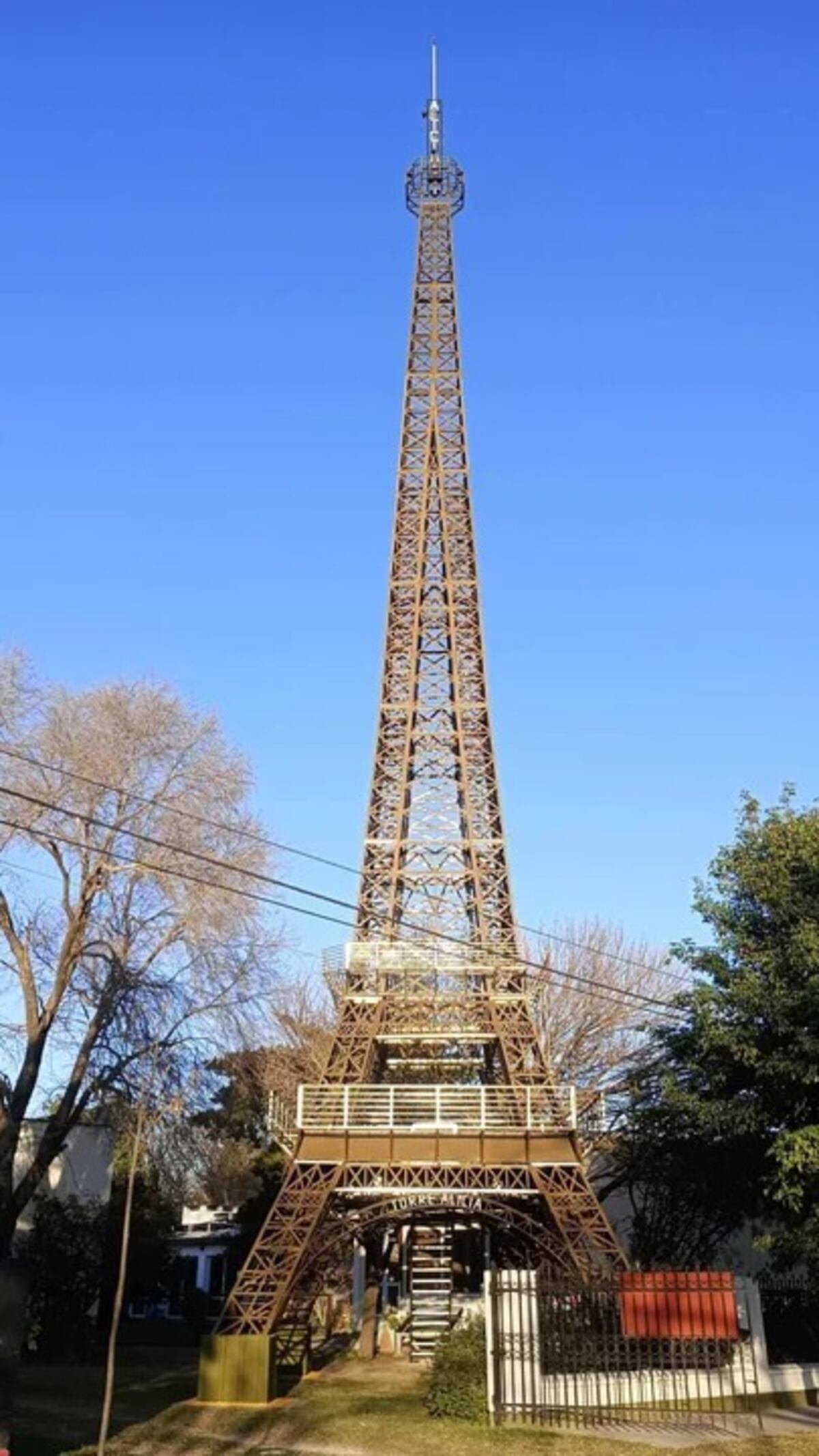 La torre Eifell, pero de Alicia, en el noreste cordobés (gentileza CM)