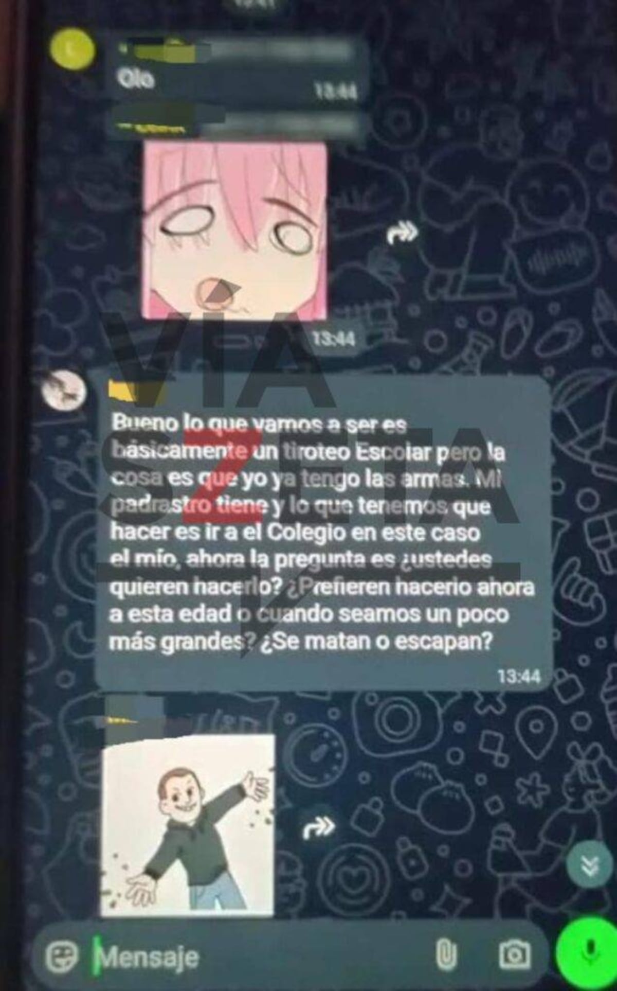 Los escalofriantes chats de la escuela en Ingeniero Matchswitz.