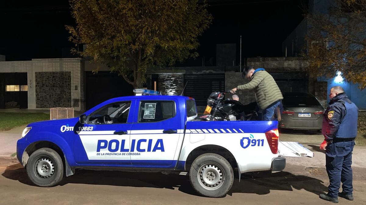 Las motos secuestradas (Policía)