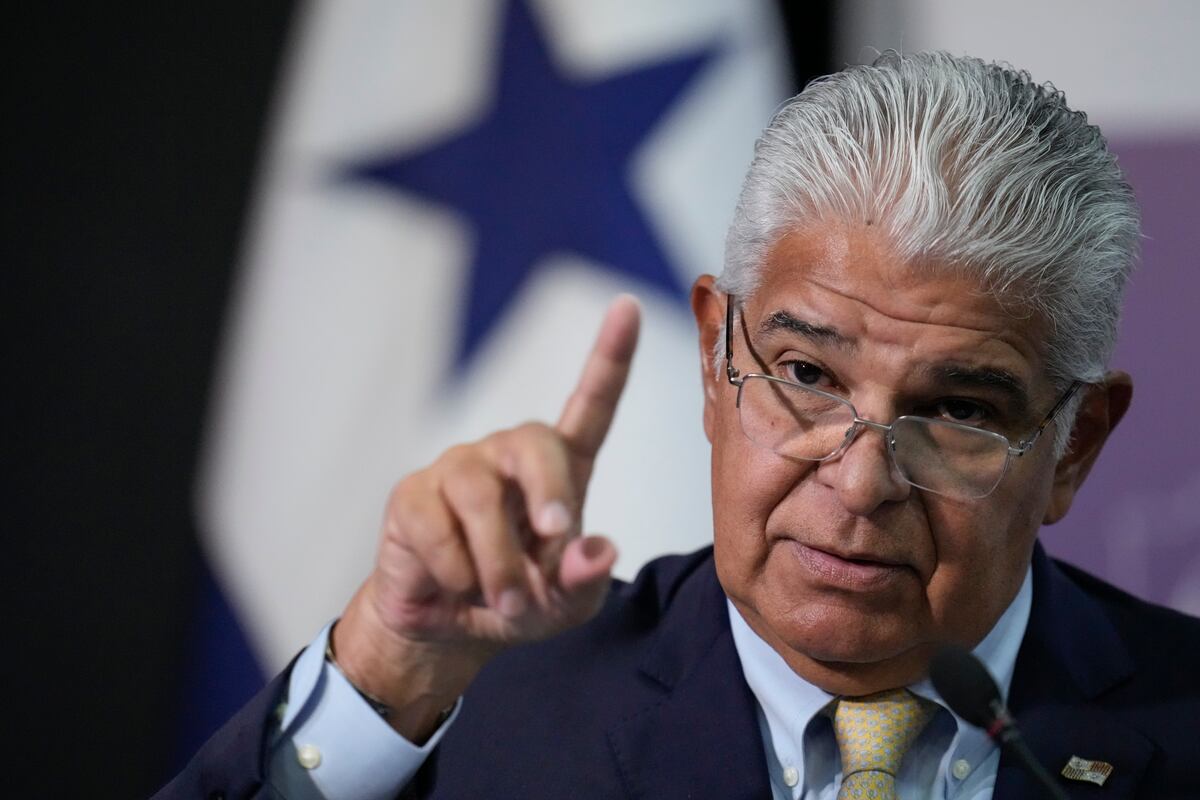 El presidente panameño, José Raúl Mulino (Foto AP/Matías Delacroix)