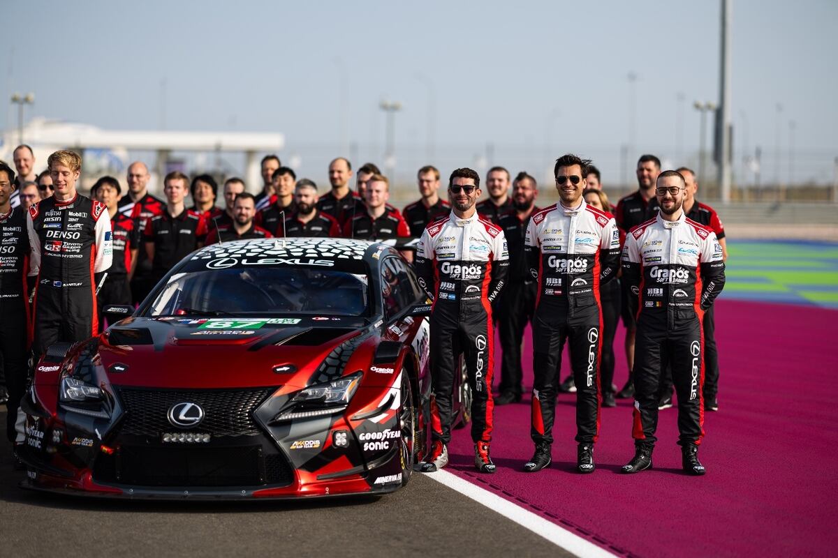 El Lexus RC F GT3 #87 del cordobés José María López. (Prensa FIA WEC)