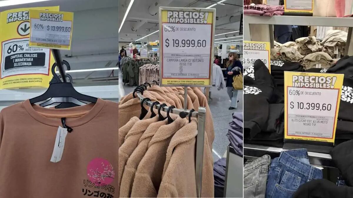 Coto puso en liquidación la ropa de invierno este mes de septiembre.