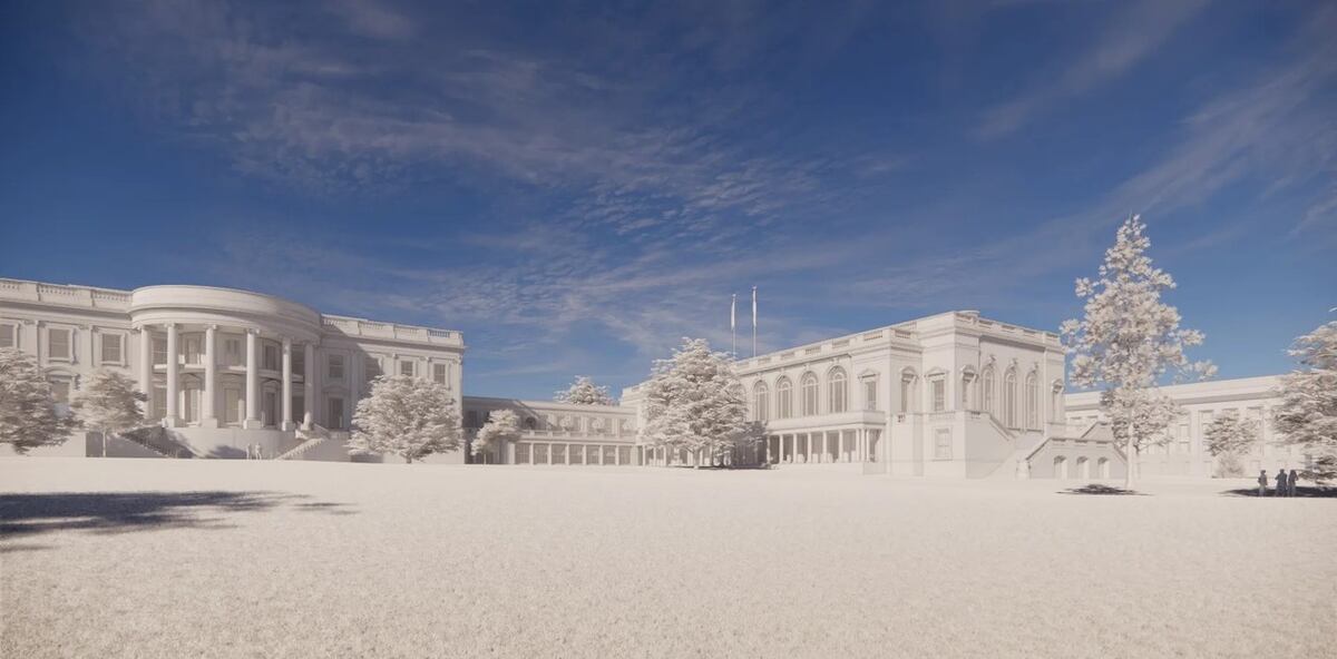 La Casa Blanca publicó imágenes digitales del diseño del nuevo espacio.