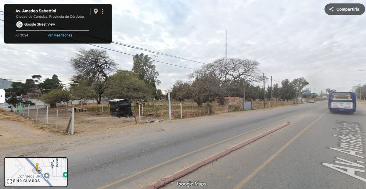 El terreno donde estaba la planta de LV2 está usurpado. (Captura de Google Maps)