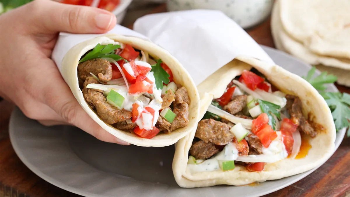 En solo minutos podés tener un delicioso shawarma casero a la sartén.