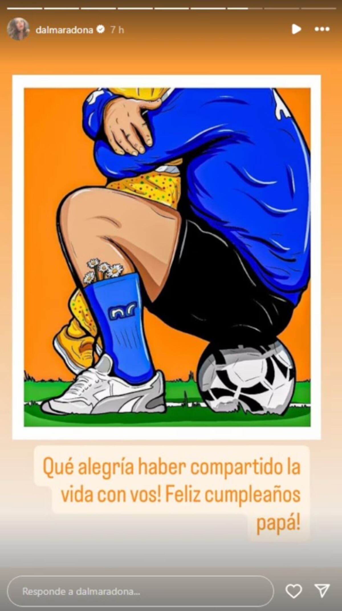 Dalma Maradona recordó a Diego Maradona. (Captura)
