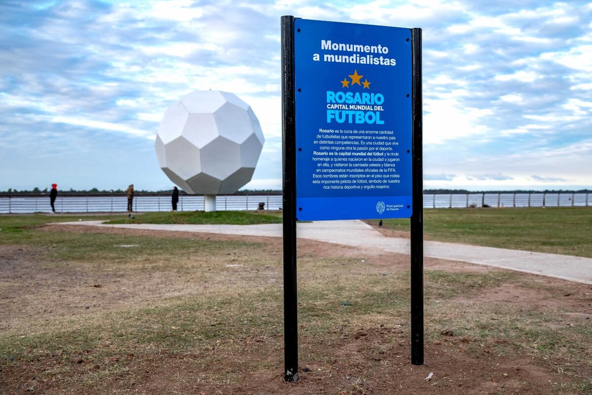 Monumento a Mundialistas en Rosario (Foto: gentileza Ente Turístico Rosario)