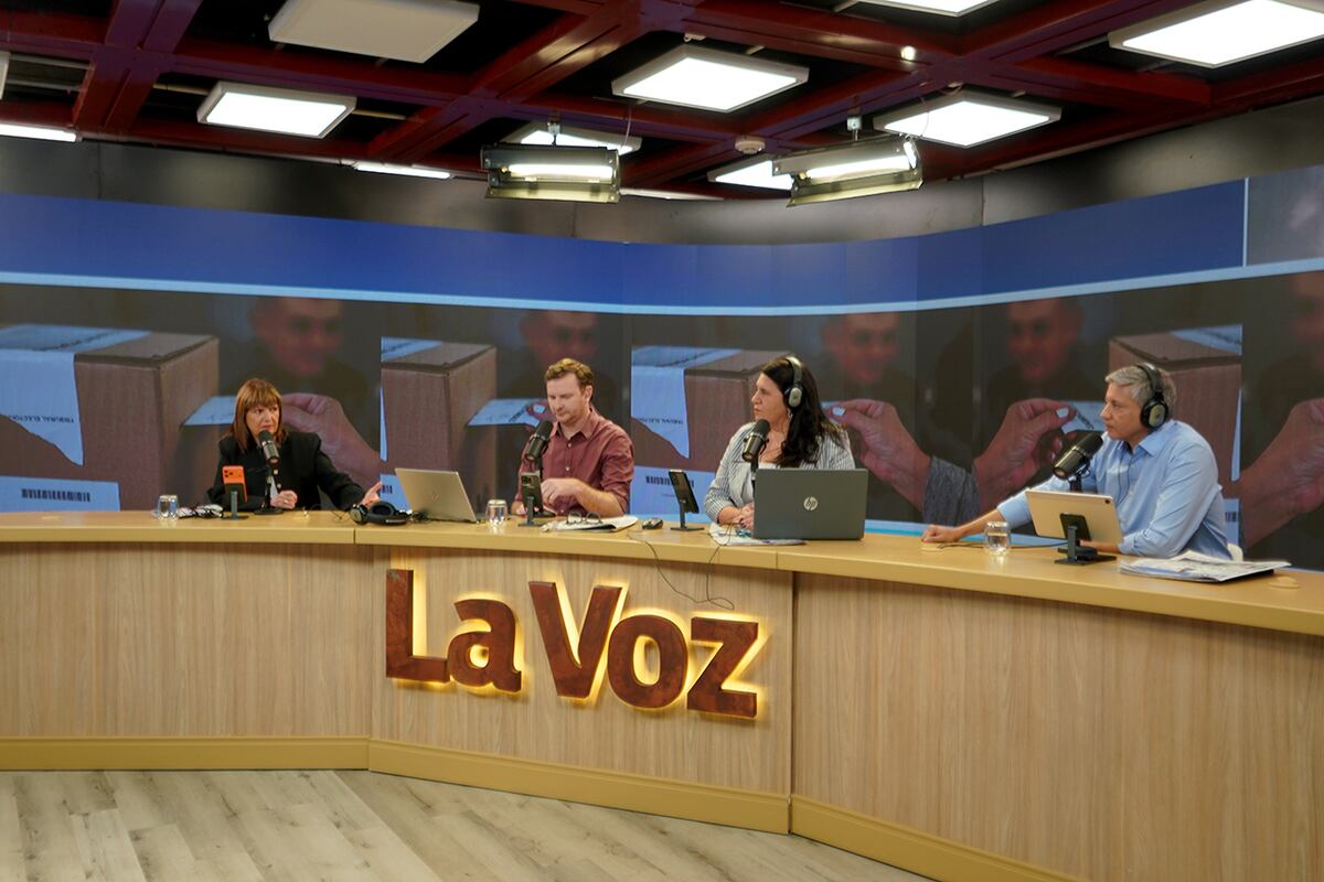 Patricia Bullrich, Ministra de Seguridad de la Nación, en La Voz en Vivo. (Paula Gaido / La Voz)