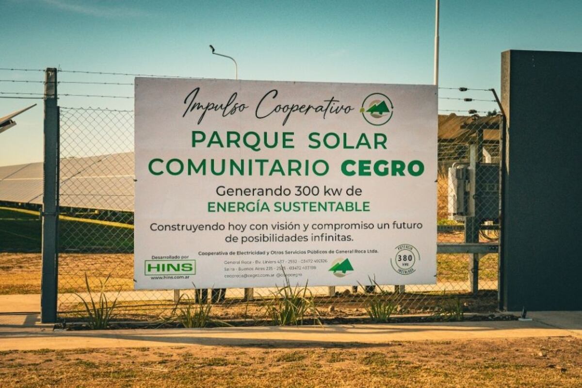 Parque de energía solar de la cooperativa eléctrica de General Roca (Gobierno de Córdoba)