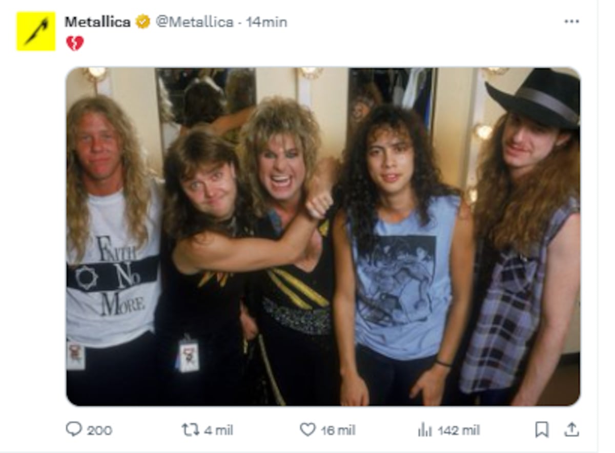 La despedida a Ozzy Osbourne. (Captura)