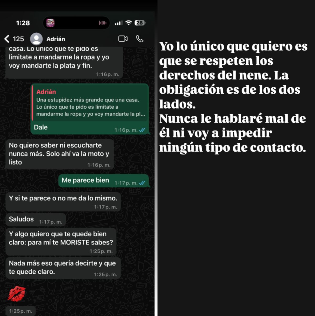 Mariana Diarco apuntó contra El Dipy. (Capturas)