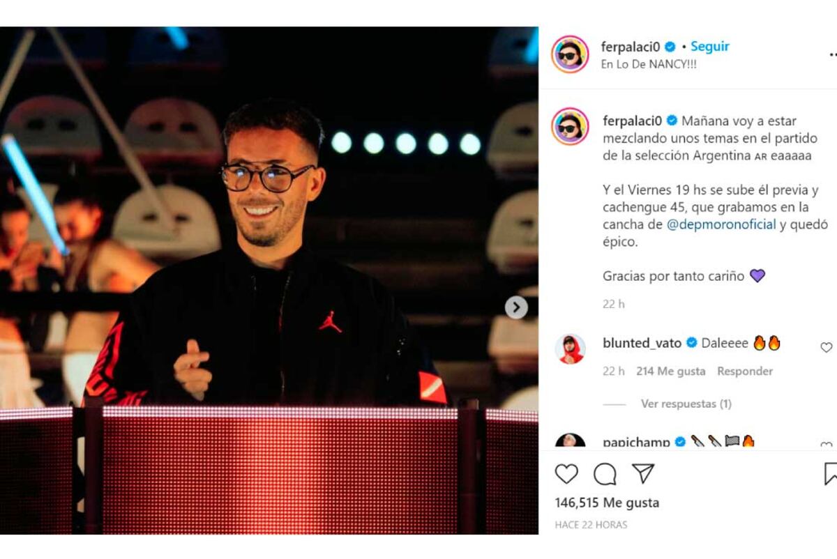 (Instagram @ferpalaci0)