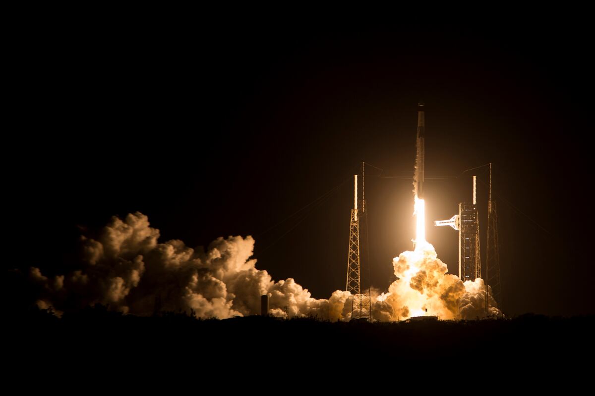 El despegue de Crew-12. (Aubrey Gemignani/NASA via AP)