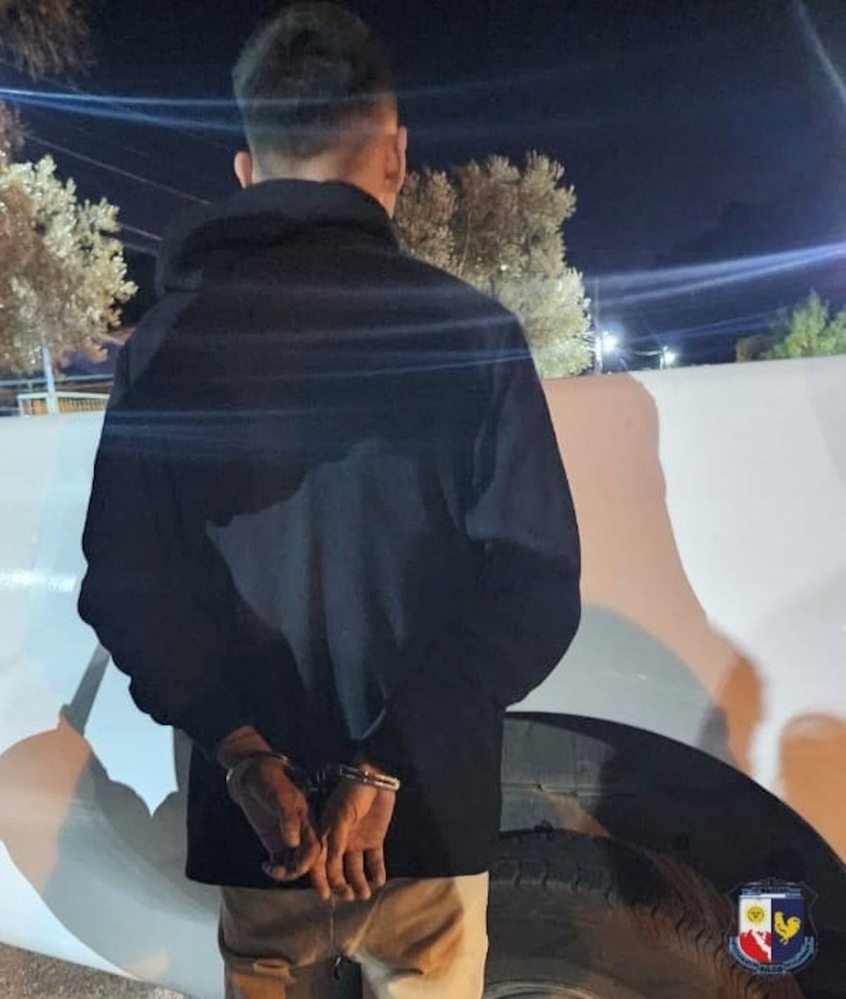 El detenido en San Luis (Policía de San Luis)