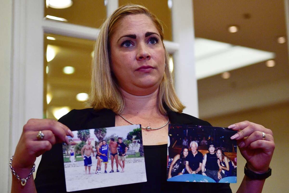 Mavys Álvarez durante la conferencia de prensa en Buenos Aires. (AP / Gustavo Garello)