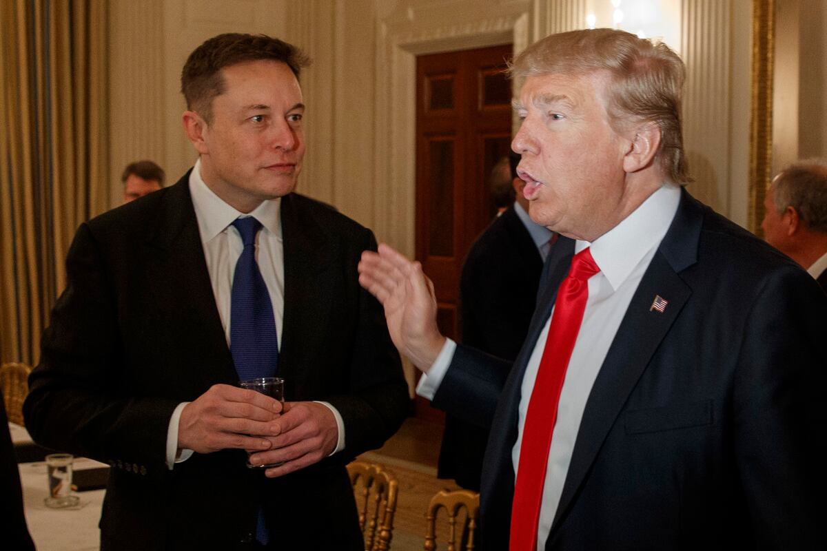 Elon Musk y Donald Trump.