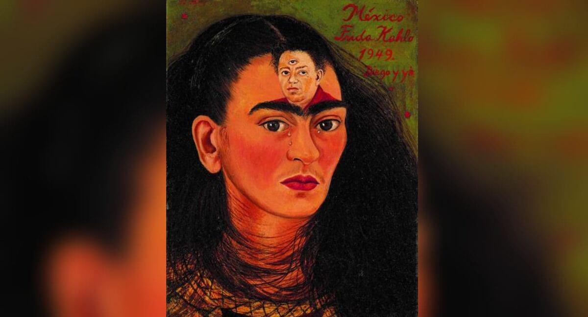 El cuadro “Diego y yo” de Frida Kahlo.