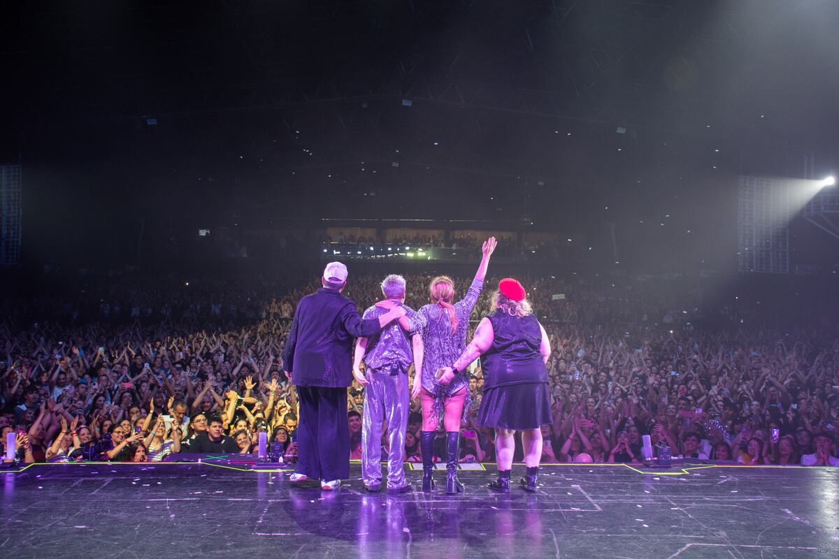 Miranda!, durante su reciente show en el Quality Arena. (Gentileza Andrea Zana)