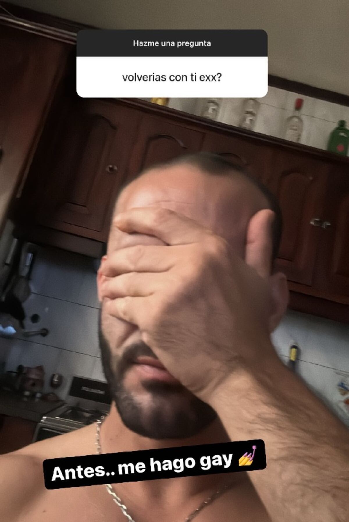 La historia que subió Maxi Guidici al responder sobre su posible futuro con Juliana Díaz. (Instagram @max_pela).