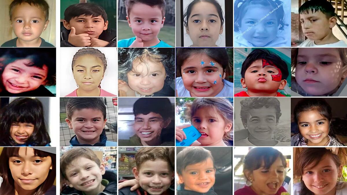 Menores desaparecidos en Argentina.