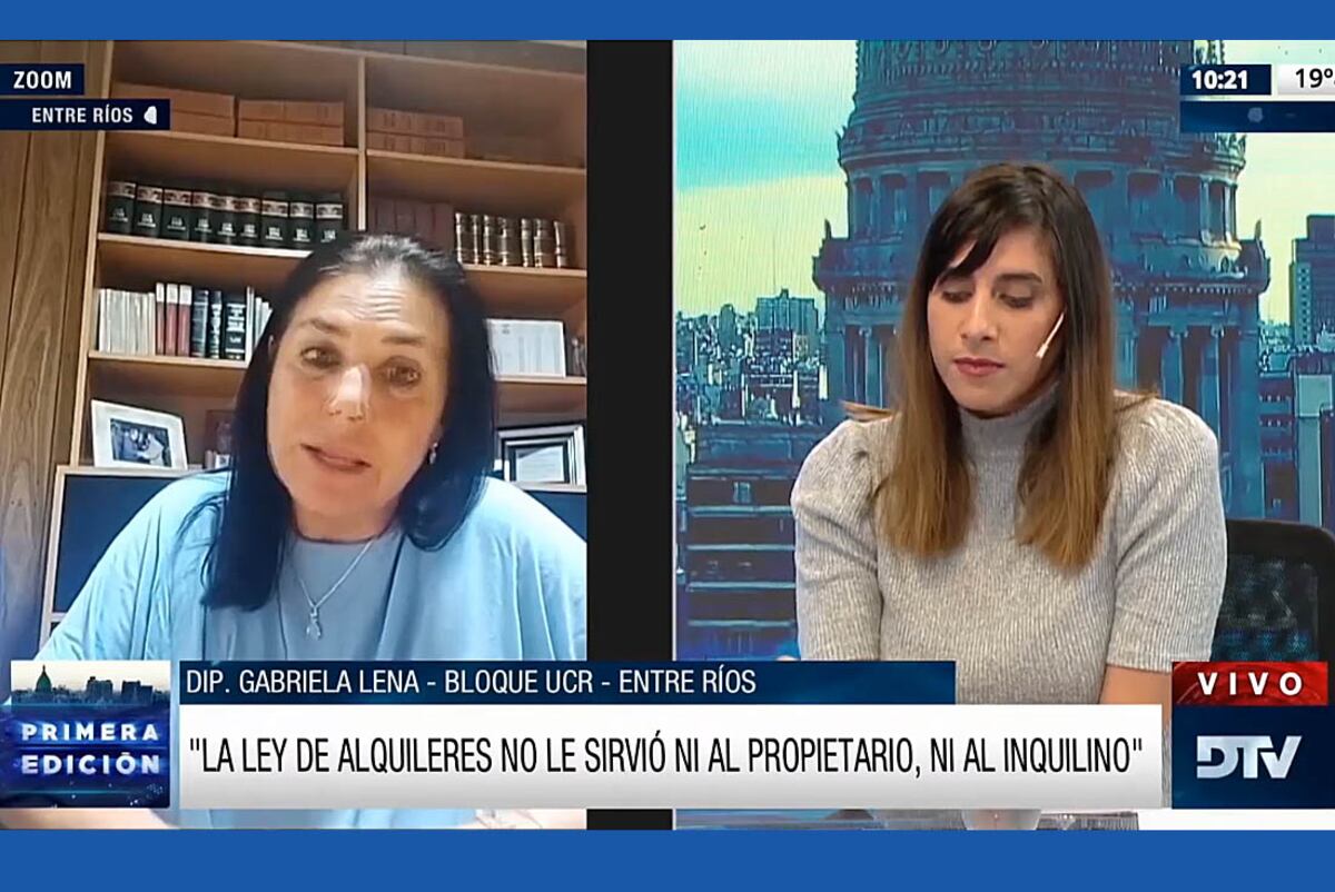 Tratamiento de la ley de alquileres (Imagen captura de video) / Honorable Cámara de Diputados