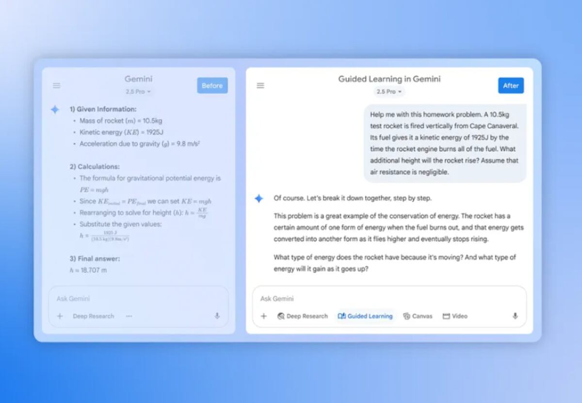 Las herramientas de IA de Google para estudiantes.