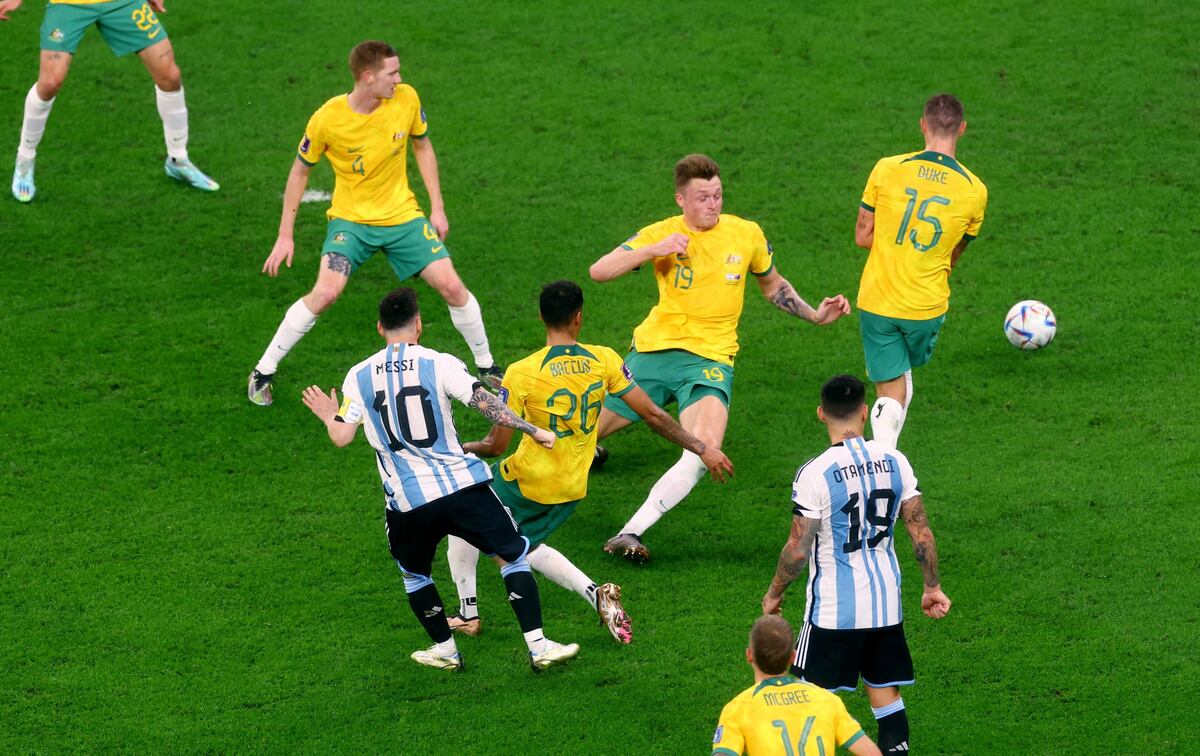 Gol de Messi en Argentina vs Australia