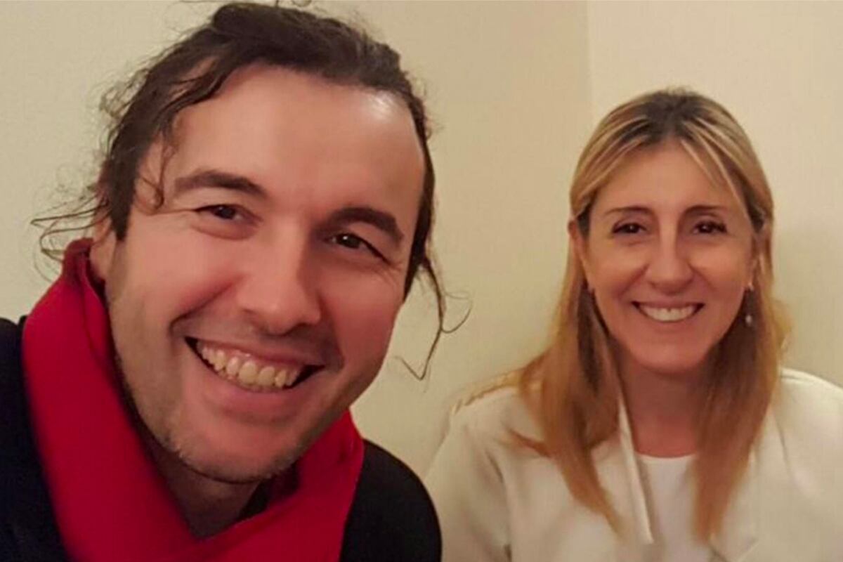 María De Cicco, junto a Ergün Demir, cuando eran pareja.