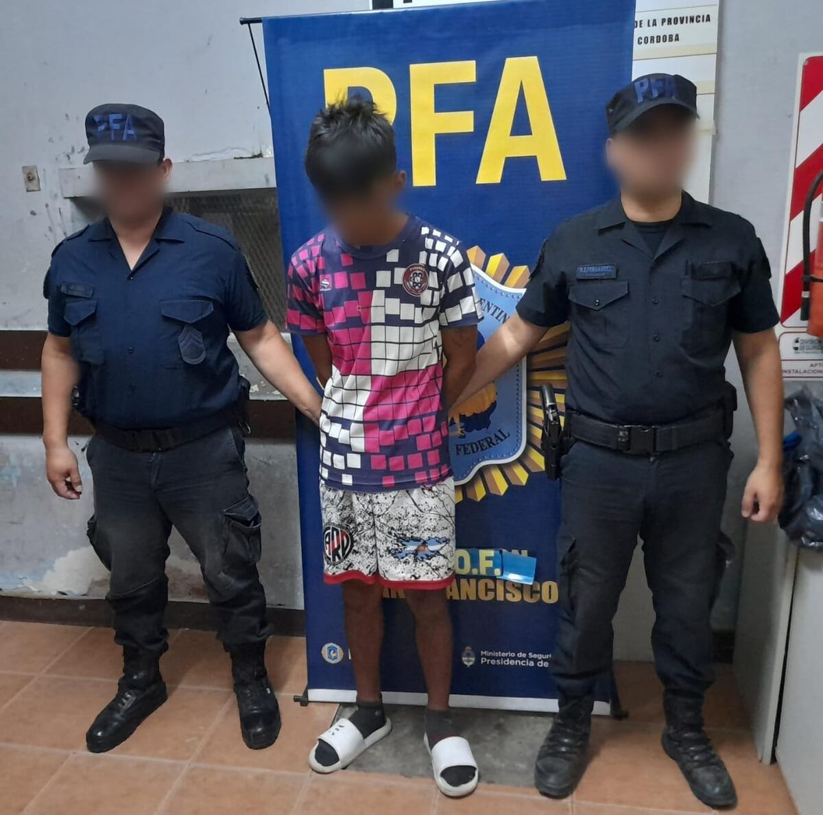 El detenido. (PFA)