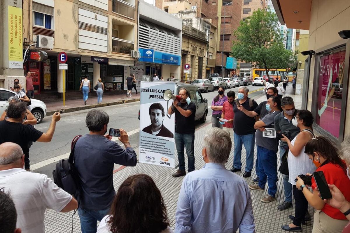 Homenaje por los 25 años del asesinato de José Luis Cabezas en Córdoba. (Gentileza ARGRA)