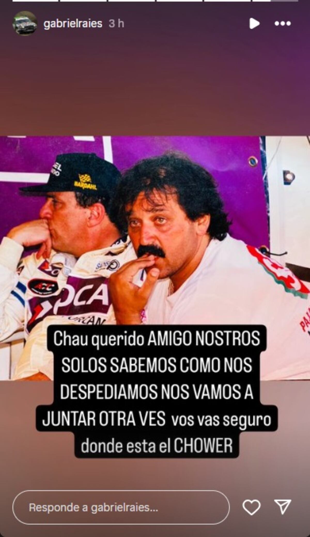 Gabriel Raies y sus recuerdos con "el Flaco" Traverso.