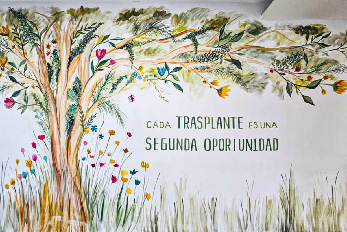 Conmemoración. La institución realizó un mural en la entrada de su sede central, del cual participaron autoridades, personal y pacientes. (Gentileza Hospital Privado)
