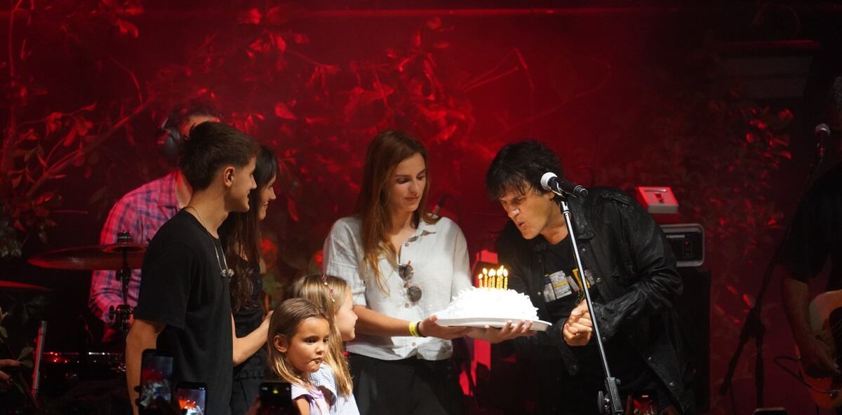 Andrés Ciro Martínez en la celebración de su 58° cumpleaños. (Clarín/ Ariel Grinberg)