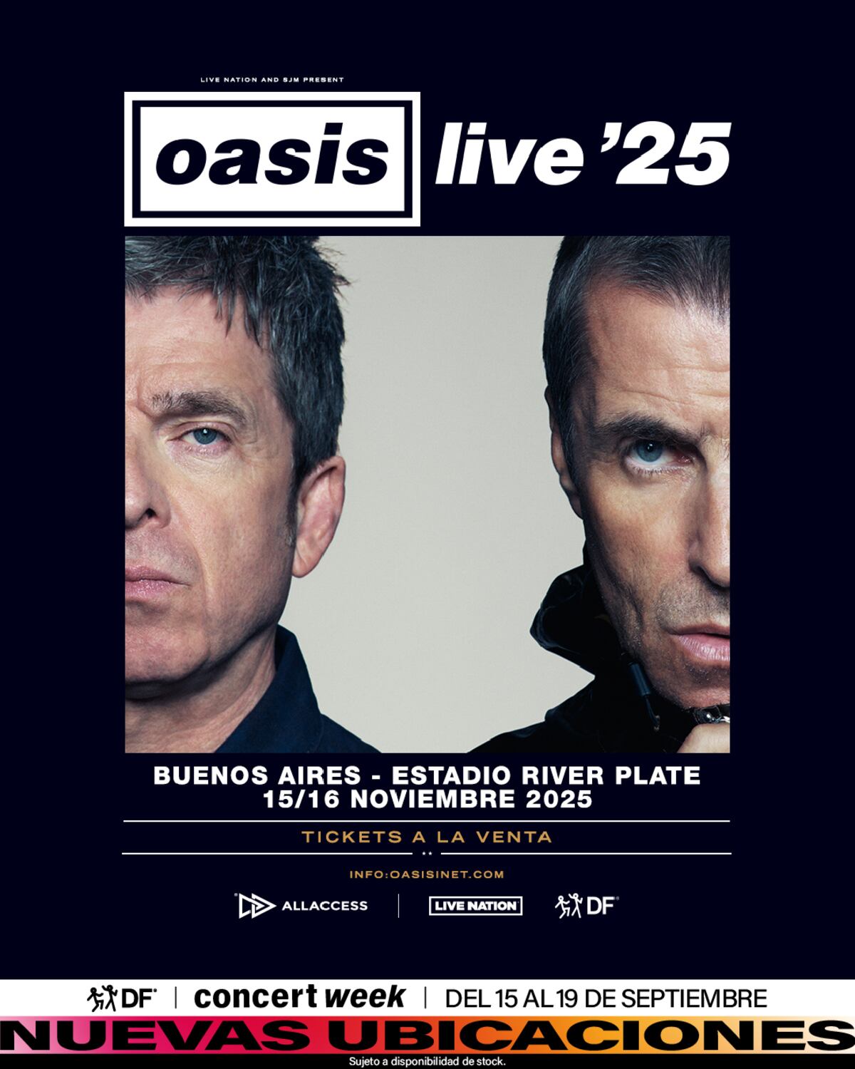 Nuevas entradas para Oasis. (DF)
