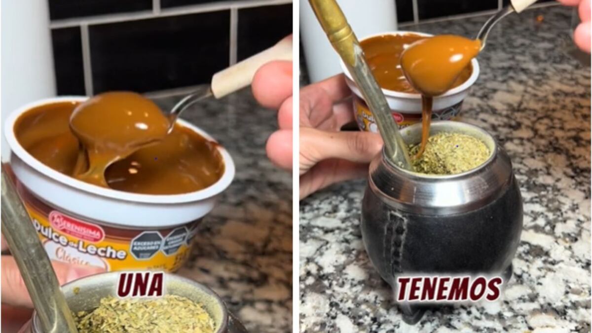 mezcló mate con dulce de leche y el resultado abrió debate en TikTok
