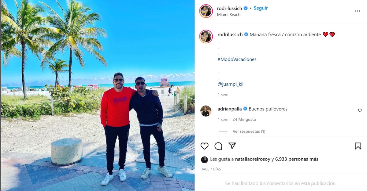 (Instagram Rodrigo Lussich)