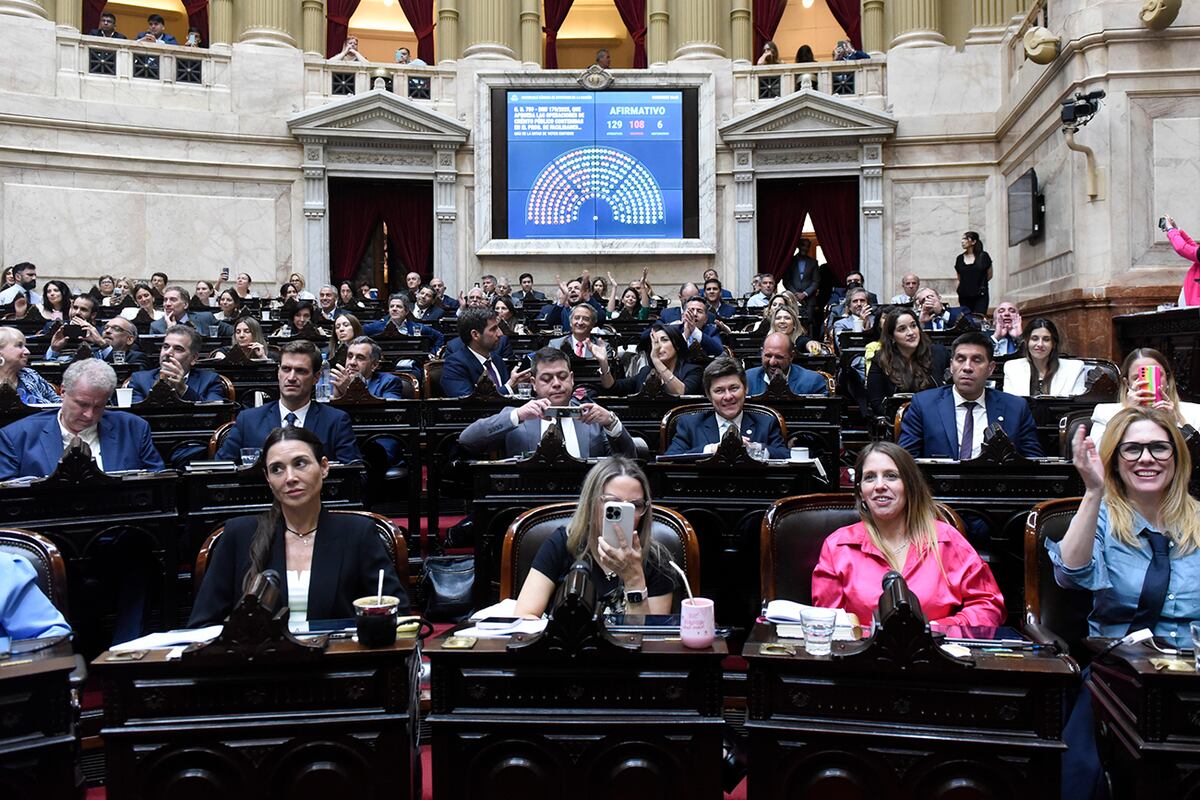 Diputados ratificó el DNU que aprueba las operaciones de crédito público contenidas en el programa de facilidades extendidas entre el PEN y el FMI. (Prensa Diputados)